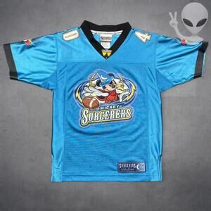 Vintage 1990s Walt Disney World Mickey Mouse "Sorcerers" jersey kids small